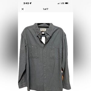 Duluth Trading Co Men’s Large cotton shirt New